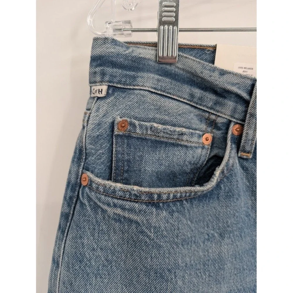 Citizens of Humanity NWT Miro Relaxed Pacifica Rigid Barrel Leg Blue Jeans sz 32